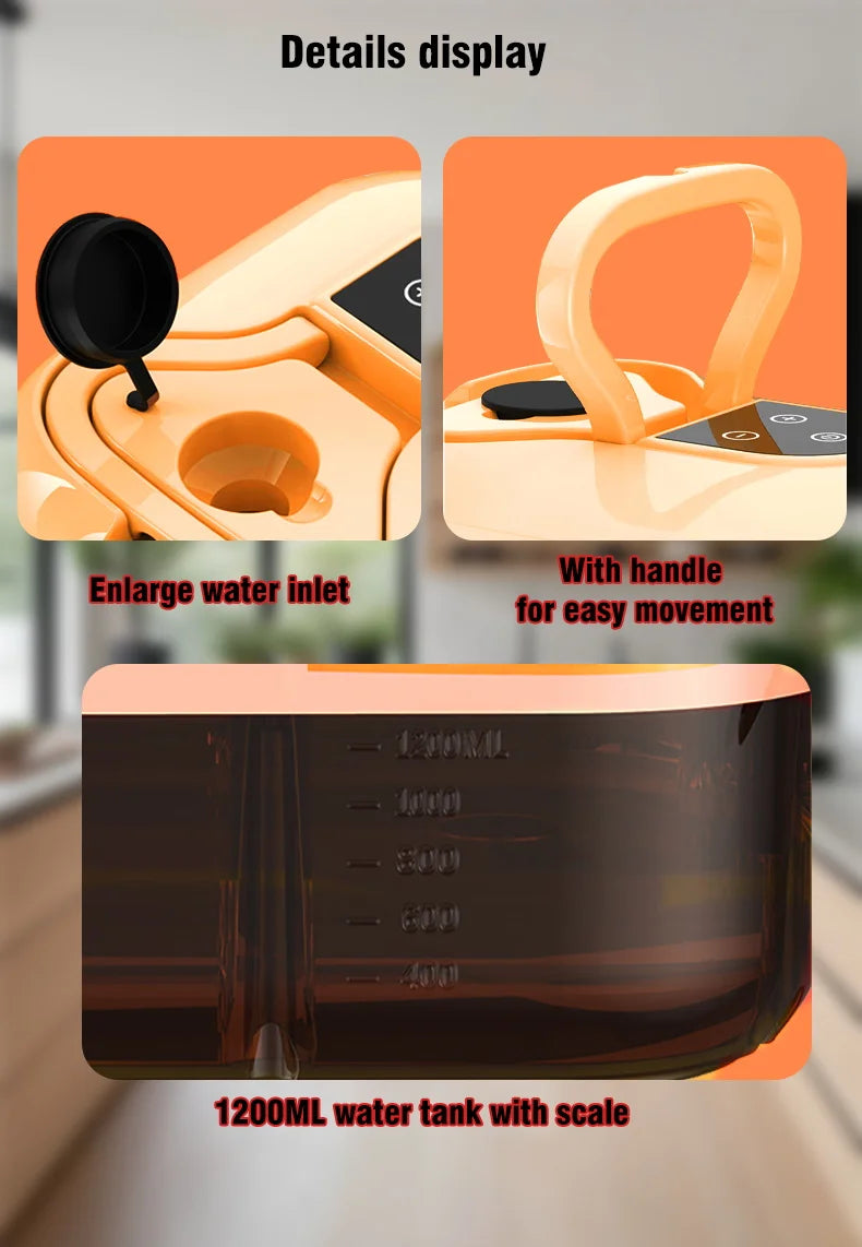 Handheld High Pressure Steam Cleaner High Temperature Household Cleaning Machine For Kitchen Car Sofa Window Tile Mirror