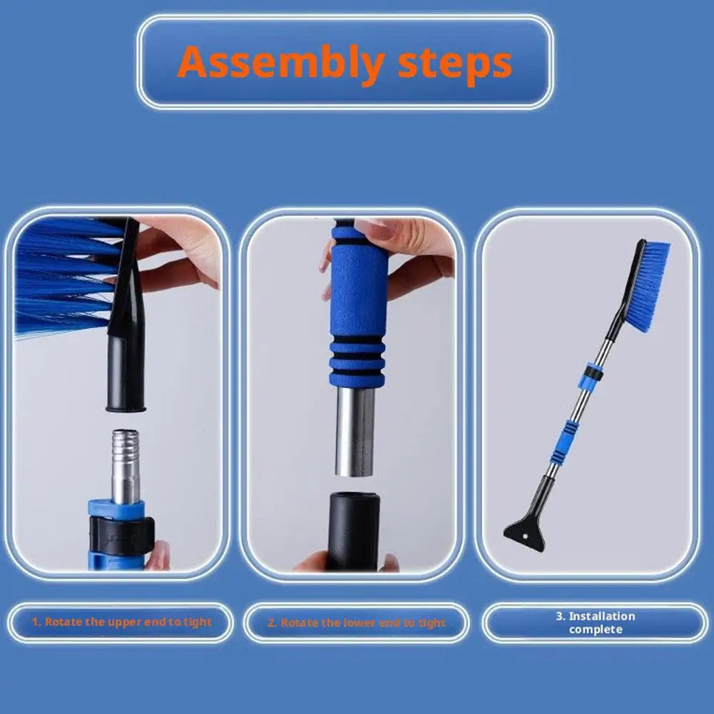 Car Snow Shovel Extendable Ice Scraper Snow Brush Detachable Windshield Snow Remove Broom Winter Auto Cleaner Tool Accessories