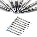 13PCS/Set Professional 0.6-2.0mm 90mm Long Slotted Cross Screwdriver Kit Watchmakers Watch Repair Tools Set