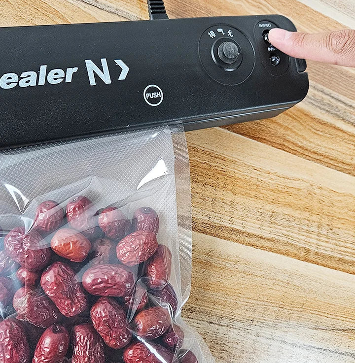 HTMCK Food Sealing Portable Home Vacuum Kitchen Helper 220V Automatic Packaging Machine Food Vacuum Sealing Machine