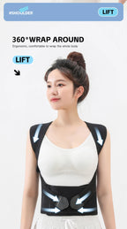 Back Brace Posture Corrector for Women and Men, Shoulder Straightener Adjustable Full Back Support Upper and Lower Pain Relief
