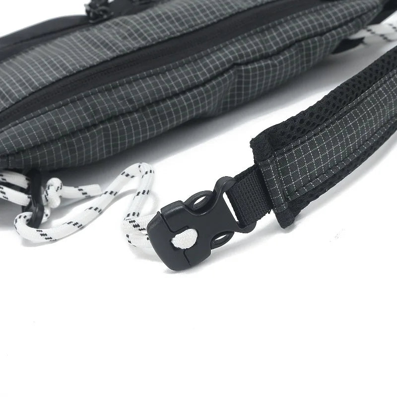 Outdoor Sports Crossbody Sling Bag Nylon Retro Waterproof Tear-Resistant for Cycling Running Hiking Outdoor Essentials