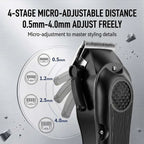 Professional Hair Clipper for Men, Electric Barber Clipper Cordless Rechargeable Hair Cutting Clippers, Men's Hair Cutting Tools