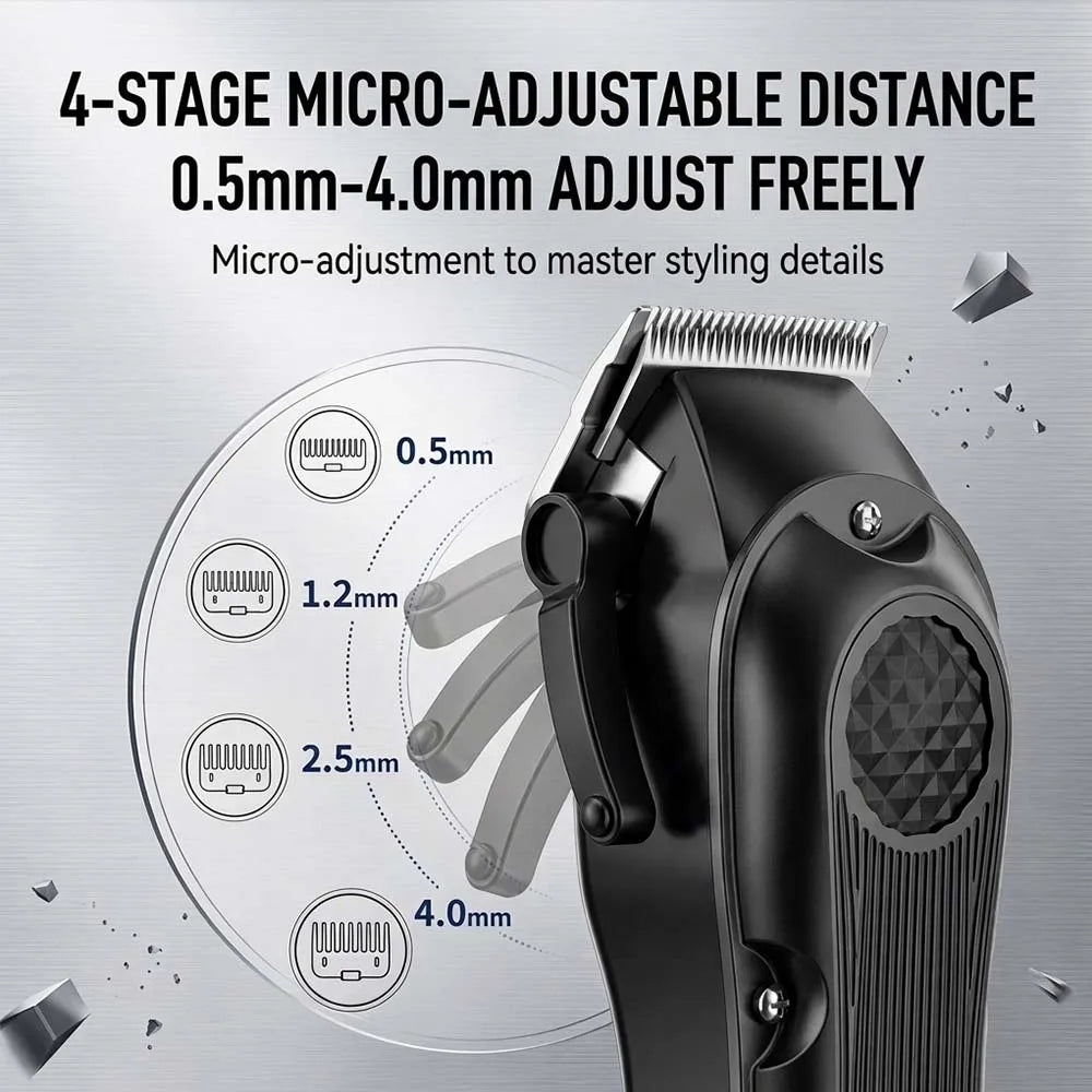 Professional Hair Clipper for Men, Electric Barber Clipper Cordless Rechargeable Hair Cutting Clippers, Men's Hair Cutting Tools