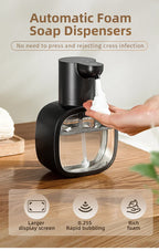 Automatic sensor soap dispenser, foam hand washing device, portable soap bottle, 500ml soap distribution device, in bathroom
