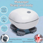 Head Massager with Adjustable Speed for Scalp Massage Red Light for Hair Care Soft Silicone for Deep Kneading of the Head