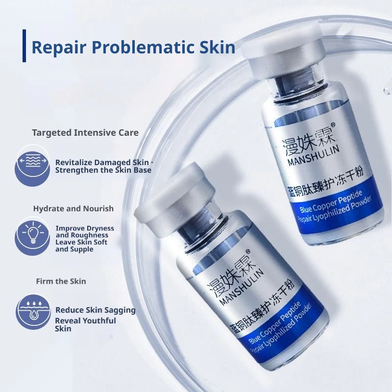 GHK-CU Blue Copper Serum Moisturizing Firmng Serum Hydration Brightening Essence Improve Elasticity Skin Care