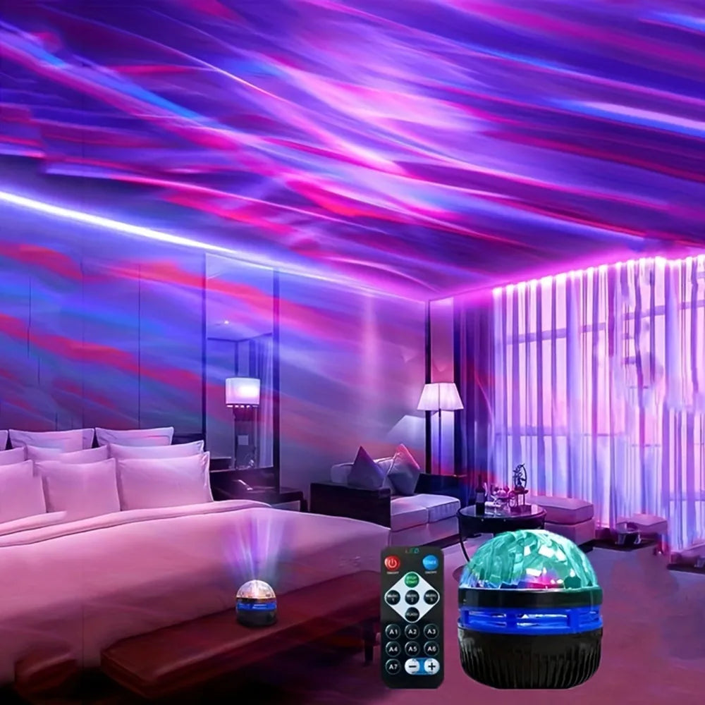 LED Starry Sky Northern Light Projector A Variety of Styles Projection Lamp with Remote Control Auto Rotate for Home Party Decor