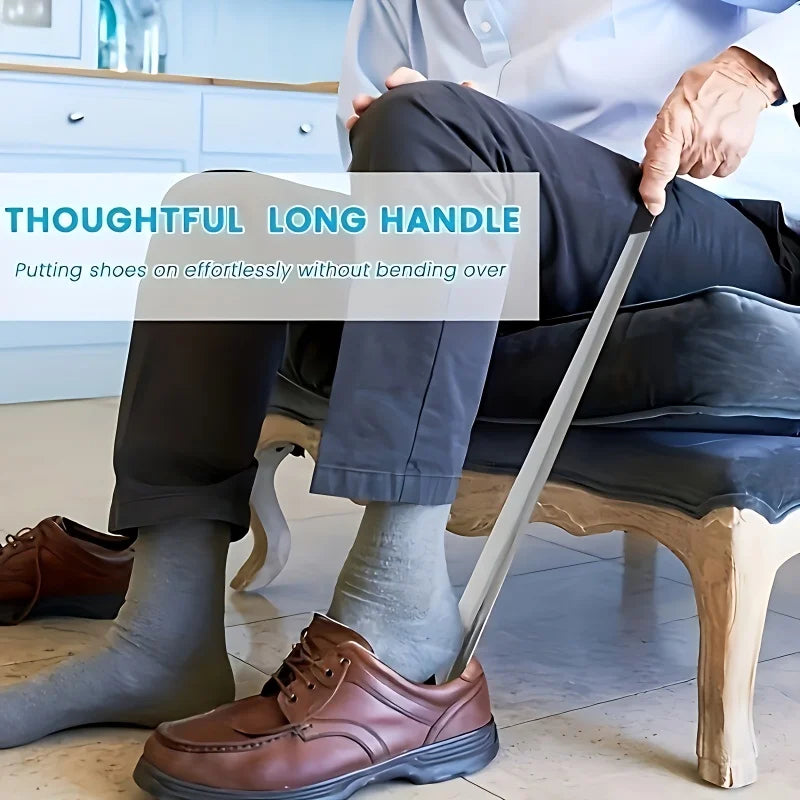 1-Pack Extra Long Shoe Horn - Father's Day Gift for Elderly & Back Pain Sufferers