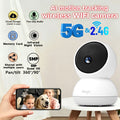3K Pet Dog Camera with Phone App, 5G/2.4G WiFi Indoor Security Baby Camera,AI Detection 360° Pan&Tilt, 2-Way Audio, Night Vision