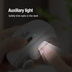 2 In 1 Electric Nail Trimmer Anti Splash Design Baby Adult Finger Toe Nail Clipper Manicure Pedicure Tools For Thick Nails