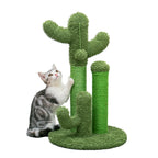 Cactus Cat Scratcher Cat Scratching Post Cactus Cat Scratcher Featuring with 3 Scratching Poles and Interactive Dangling Ball