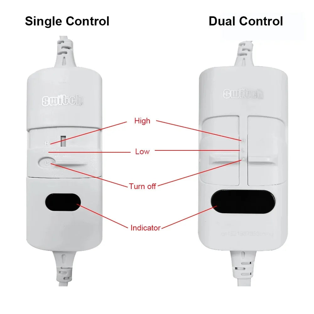 Electric Blanket 220V EU Plug Striped Printing Winter Insulation Heating Electric Blanket Constant Temperature Control