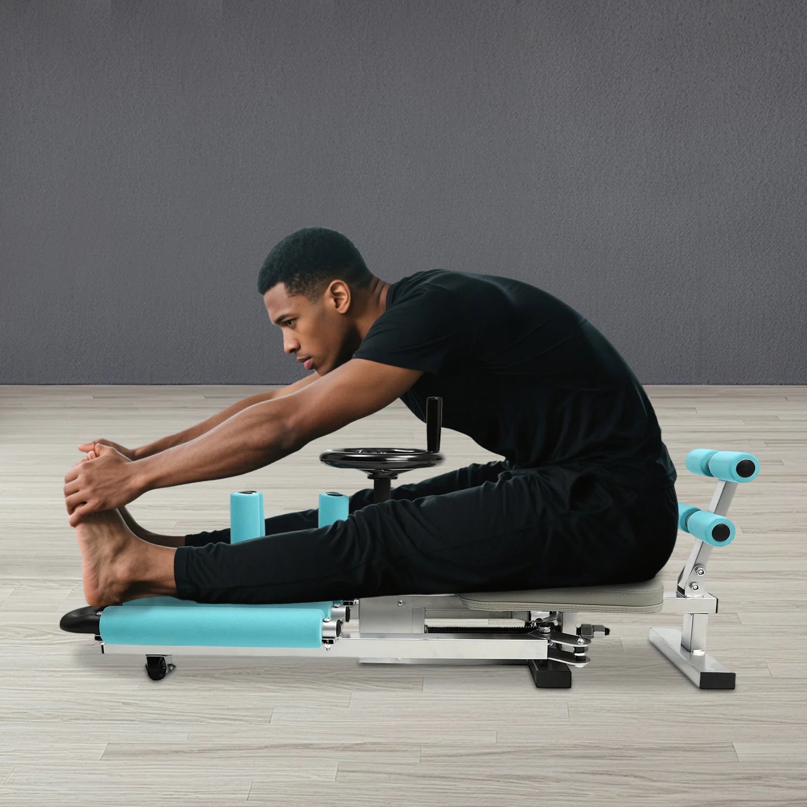 Leg Stretcher Machine, 0-210° Adjustable Split Machine for Flexibility Leg Stretching, 330.7lbs Heavy Duty Home Gym Equipment for Dance Yoga Martial Arts