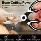 All In One Multipurpose Kitchen Scissors Heavy Duty Sharp Ergonomic Shears for Cooking Craft Office Home Daily Use