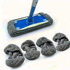 4 Unit Reusable Mop Pad, Machine-Washable Long-Lasting Flat Floor Mop Cloth, For Both Dry And Wet Use