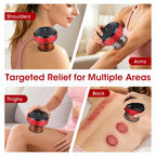 Intelligent Vacuum Cupping Massager 12 Gear Heating Body Gua Sha Back Neck Arm Cupping Massager LCD Display USB Charging