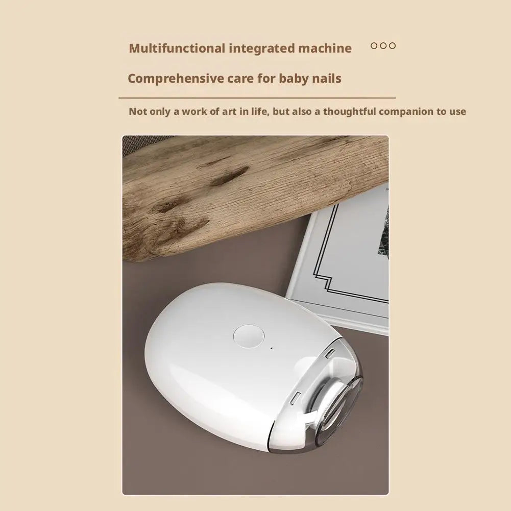 2 IN 1 Electric Nail Trimmer With LED Light Automatic Nail Grinder Trimmer For Baby Adult Mini Manicure Tools Nail Care