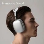 Wireless Bluetooth Headphones Over Ear HIFI Stereo Bass Headset Support TF Card 3.5mm Wired Audio Foldable Adjustable Headphones for Phone PC Laptop