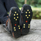 Outdoor Snow Claw Shoe Covers for Men and Women 10 Teeth Rock Climbing Crampons Non-Slip Climbing Cleats Hiking Accessories