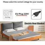 Electric Blanket 220V EU Plug Striped Printing Winter Insulation Heating Electric Blanket Constant Temperature Control