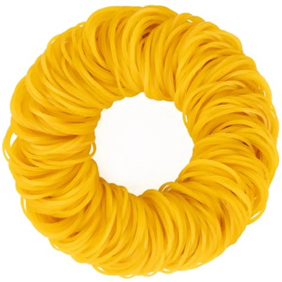 200PCS Yellow Rubber Bands 2.5 Inch Small Elastic Rubber Bands for Money Office Supplies Good Elasticity Ideal for Home Office