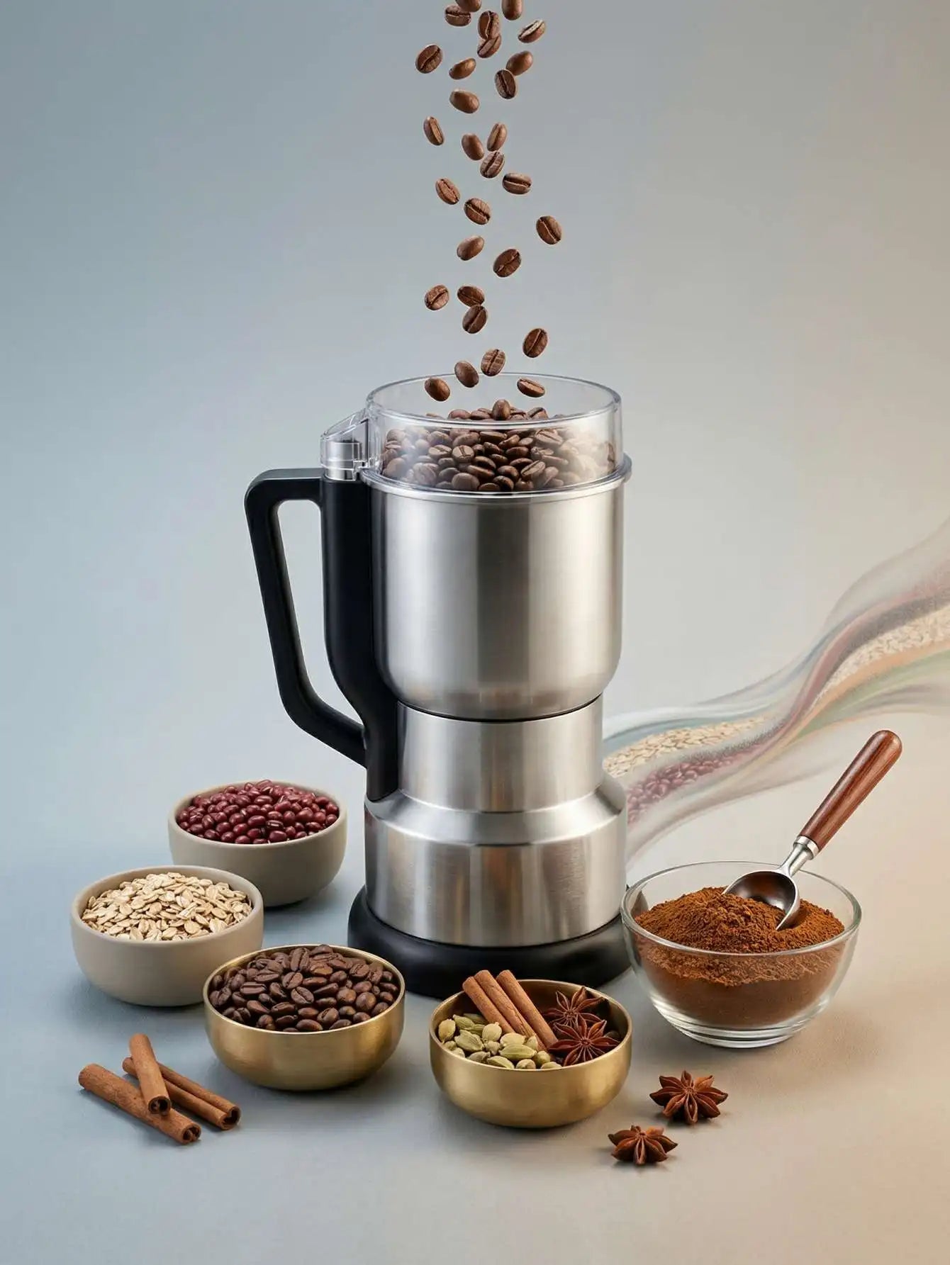 Multi-functional Electric Grinder, High-Power Food-grade Coffee & Grain Grinder,Coffee Lovers & Baby Complementary Food