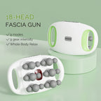 18-Head Fascia Gun High Frequency Vibration Deep Tissue Muscle Stimulate Muscle Fascia Body Massager Red Light Masajeador