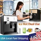 Electric Hot & Cold Water Cooler Dispenser Versatile Desktop Top Loading Water Dispenser (110V US/ 220V EU) for Home Office