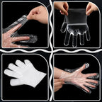 500 Pack Disposable Plastic Gloves Clear