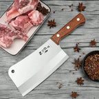 Heavy-Duty Butcher's Bone Cutting Knife-Thick Blade for Effortless Chopping, Large Bones-Professional-Grade Quality for Home Use