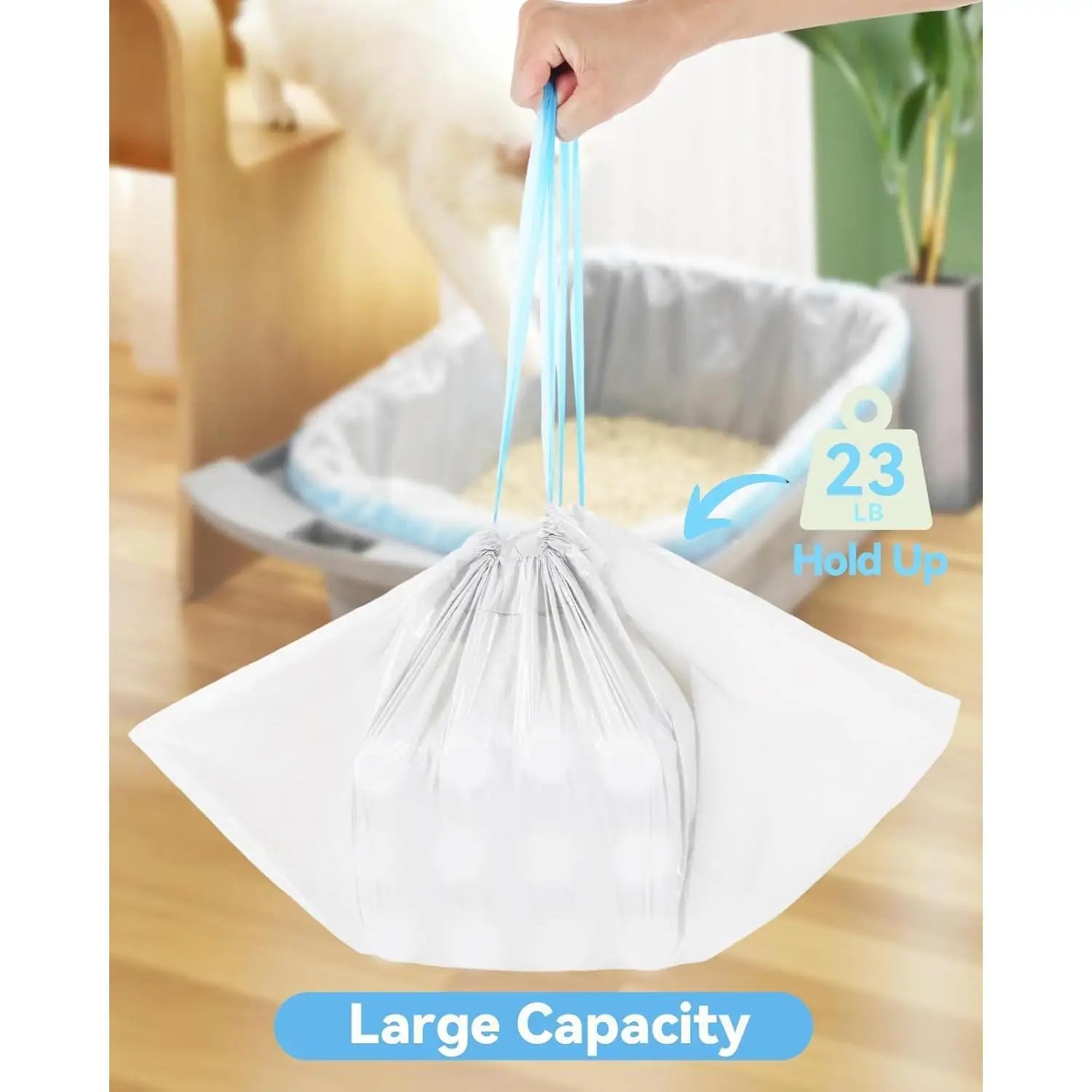 45 Count Automatic Cat Litter Box Bags Compatible with Cmg Fmo Fstg Robot Litter box, Pre-Seperated Thick Self-Cleaning Cat Litt