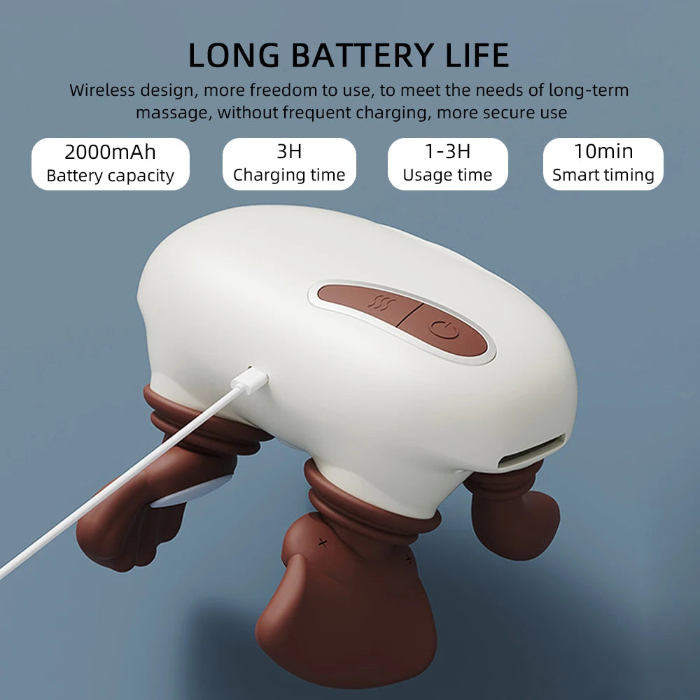 Bionic Pressure Neck Massager Back and Shoulder Massager Electric Kneading Neck Deep Massage Muscle Relax