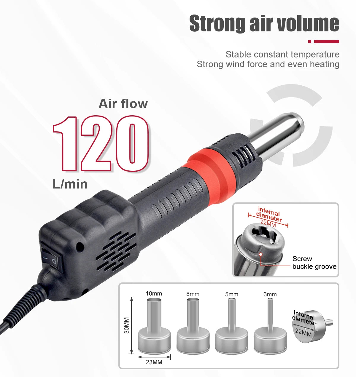 JCD 750W Micro Heat Gun Rework Soldering Air Station LCD Digital Hair Dryer 220V 110V For BGA SMD Hot Air Soldering Tools 8208