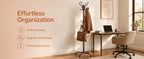 1/2Pcs Coat Rack with 14 Hooks, Freestanding Coat Rack Stand for Entryway, Hallway, Bedroom, and Office, Metal Coat Tree & Hat Rack for Coats, Hats, and Bags