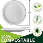 （out of stock）50-Pack 9-Inch Food-Grade Disposable Dinner Plates （out of stock）