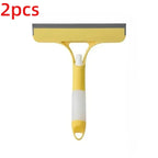 3 in 1 Window Cleaning Squeegee Multi Function Glass Mirror Wiper with Spray Bottle Microfiber Scrub Household Car Cleaner Tools