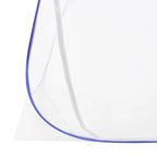 1.8M Blue Bed Cover Total Enclosed Anti-Mosquito Bed Canopy with Storage Bag Triple Door Double Zip Design Easy Installation