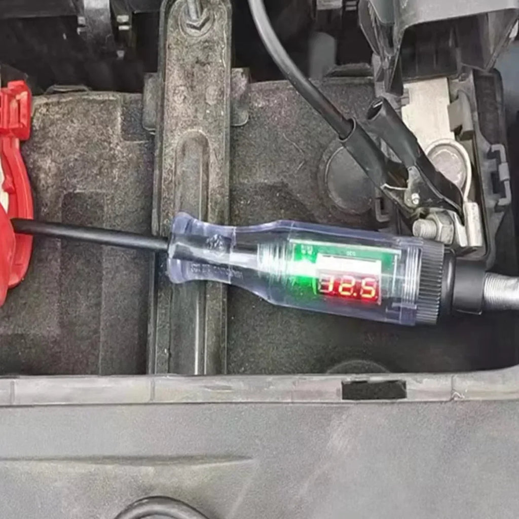 6V 12V 24V Car Truck Voltage Circuit Tester Pen, 5V-90V Digital Display Auto Test Light Probe for Automotive