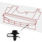 Car Body Bolts U Type Nut Clips M6 Automobile Bumper Fender Rivet Engine Cover Undertray Splash Shield Guard Liner Screws Clips