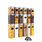 48pcs，kitchen gadgets, sealed pasta boxes with LIDS, labels and markings - versatile containers for pasta, dry food