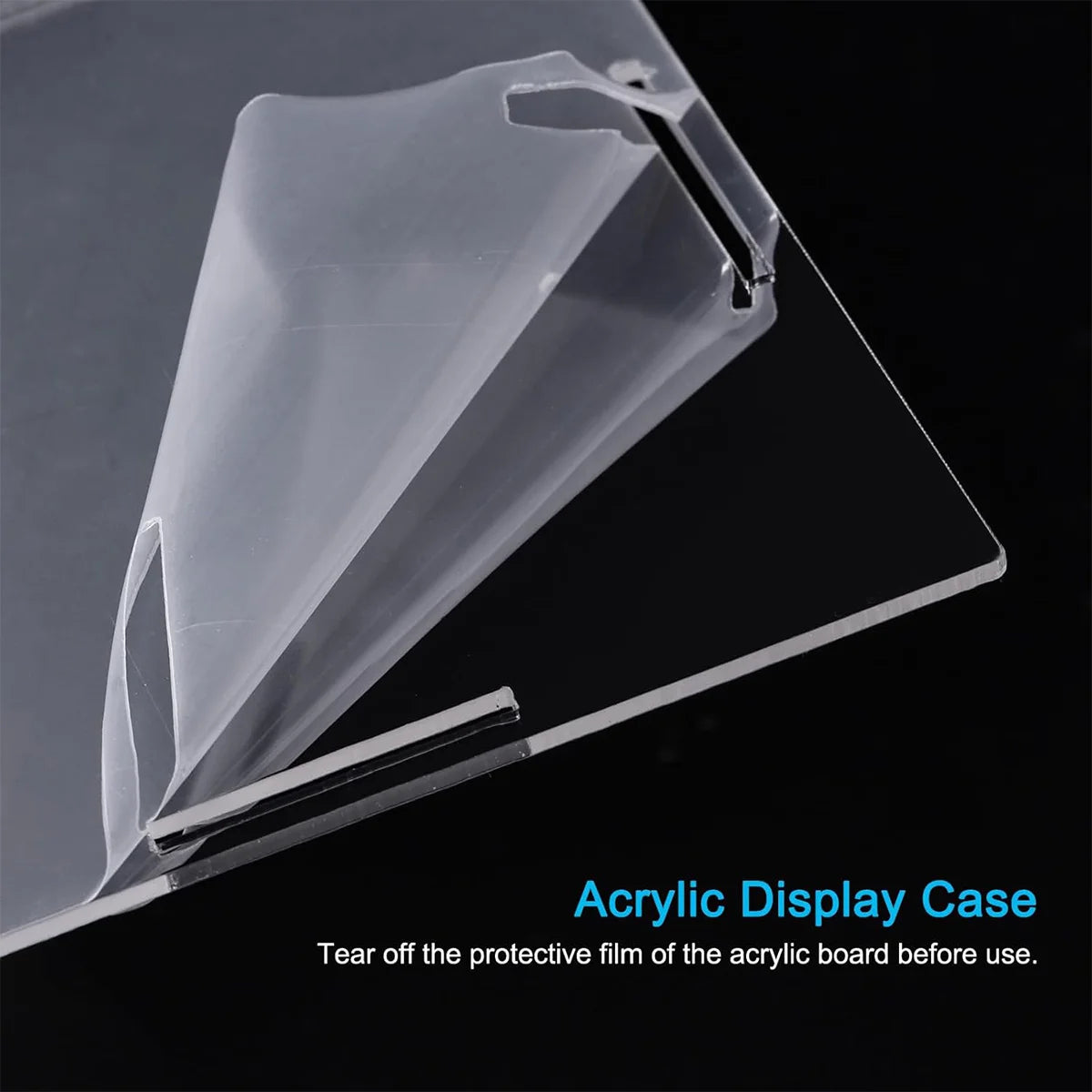 1:14 Scale Transparent Acrylic Display Box, Suitable for the Protection and Display of Toy Car Models, Building Blocks, Small Collectibles, and Figurines (Inner Dimensions 37X19X12Cm)