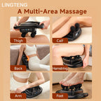 LINGTENG Massage Gun Deep Tissue, 6‑Heads Muscle Massager, Back Massager, Handheld Percussion Massage Tool, 9‑Speed Levels & 4 Modes, Christmas & Birthday Gift for Adults