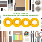 200PCS Yellow Rubber Bands 2.5 Inch Small Elastic Rubber Bands for Money Office Supplies Good Elasticity Ideal for Home Office