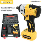 1/2 Inch Electric Wrench Cordless Impact Driver 20V Powerful Brushless 280 ft-lbs (380N.m) with 3.0Ah Battery and Charger