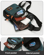 Men Chest Bag Large Capacity One Shoulder Crossbody Backpack Outdoor Sports Leisure Fashion Small Sling Bag For Men