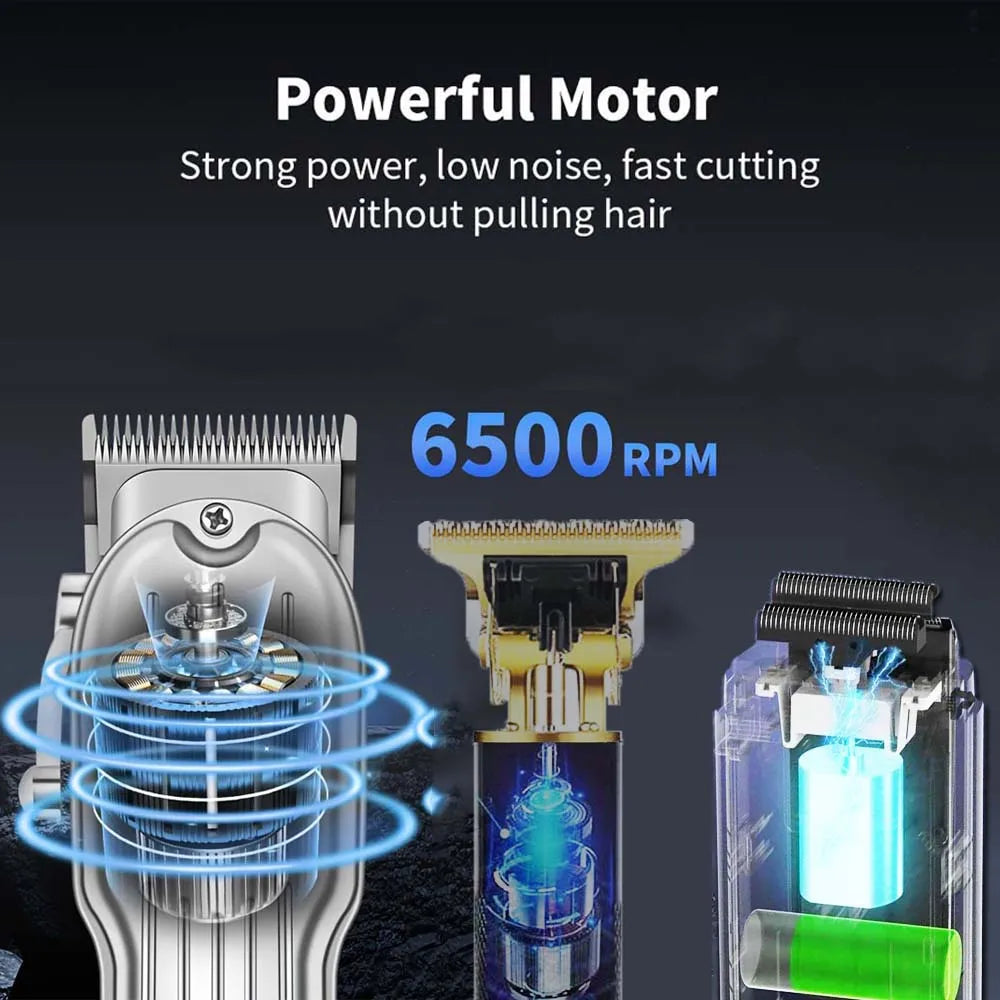 3 in1/1pc Professional Hair Clipper Kit Electric Shaver for Barber Men's Hair Trimmer Electric Shaver Hair Cutting Machine