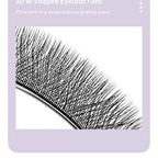 DIYDAY W-Shape Eyelash Extension 3d 4d 5d 6d 7d 8d W Lashes Natural Soft Premade Fan Bloom Effect Eye Lashes for Beauty Makeup