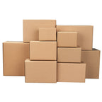 100-Pack Corrugated Cardboard Shipping Boxes   8x6x4" 6x4x4" 6x4x2" 4x4x4" Mailing, Packing, Moving & Storage for Business/Home