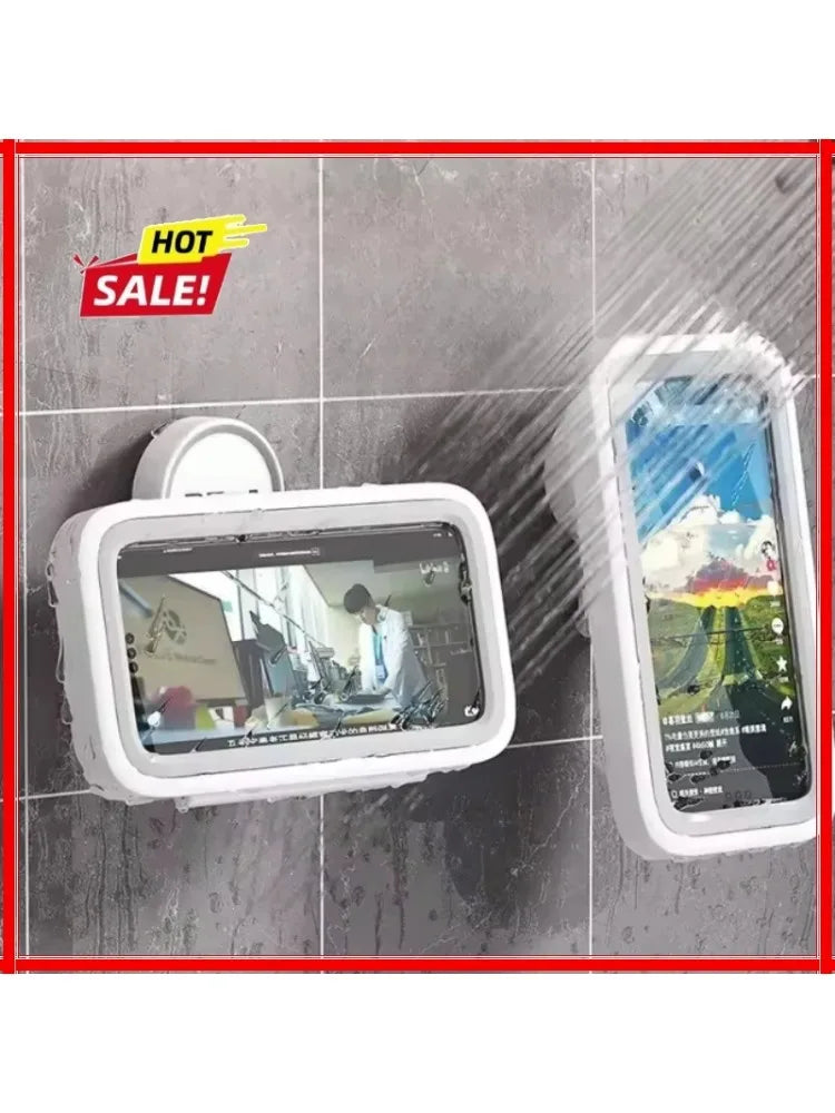 Fixed Universal Waterproof and Anti-fog Mobile Phone Case for Bathroom Shower Phone Holder Waterproof Can Touched Shower Phone
